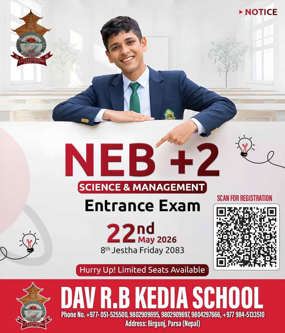 DAV RB Kedia School Ad