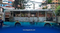 बसमा आगलागी गराएको आरोपमा चालक पक्राउ