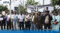 वीरगंज मुख्य सडक विस्तारविरुद्ध माइतीघरमा प्रदर्शन