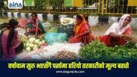 वर्षायाम सुरु भएसँगै पर्सामा हरियो तरकारीको मूल्य बढ्यो