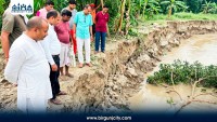 रौतहटकाे दुर्गाभगवती–५ बडहर्वामा नदी कटानले बढायो जोखिम