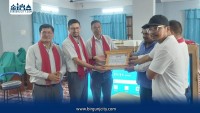 सूर्य नेपालको सहयोगमा नेपाल राष्ट्रिय नमुना माविलाई ७ स्मार्ट बोर्ड हस्तान्तरण