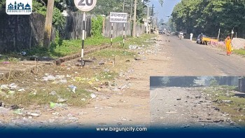 वीरगंज–२२ जगन्नाथपुरमा सडकभरि फोहोर, मेला सकिँदा पनि भएन सफाइ