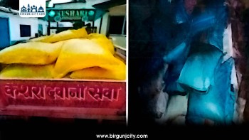 बारामा गोदाममा लुकाइराखिएको अनुदानित तथा भारतीय मल बरामद