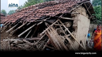 हावाहुरीले घर भत्किँदा एक महिलाको मृत्यु