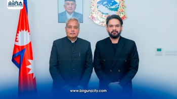 कार्यकाल पूरा गर्दै भारतीय राजदूत श्रीवास्तवको प्रधानमन्त्री शाहसँग भेट