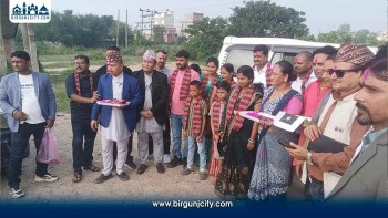महोत्तरीको भिठामोड नाकामा भारतीय पर्यटकलाई स्वागत तथा बिदाइ