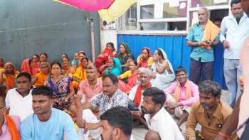 ड्राइपोर्टका लागि अधिग्रहण गरिएको जग्गाको मुआब्जा माग्दै श्रीसियावासी धर्नामा
