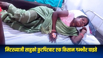 मिटरब्याजी साहुको कुटपिटबाट एक किसान गम्भीर घाइते