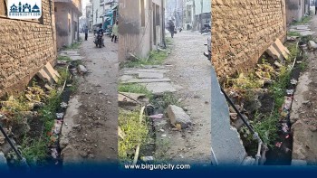वीरगंज–१२ मुर्ली टोलमा नाला सफाइमा लापरबाही, खानेपानीको पाइपमा असर पर्ने जोखिम