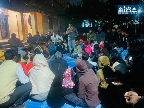 चोर्नीमा पर्सा क्षेत्र नं. १ का उम्मेदवार रामकिशोर सिंह (पराग) को रात्री भेटघाट सम्पन्न