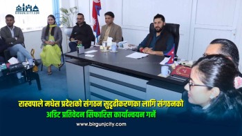 रास्वपाले मधेस प्रदेशको संगठन सुदृढीकरणका लागि संगठनकाे अडिट प्रतिवेदन सिफारिस कार्यान्वयन गर्ने