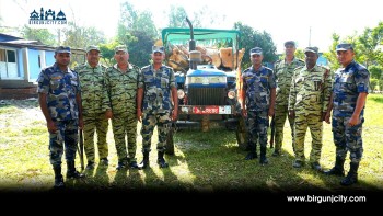 सर्लाहीमा अवैध काठसहित ट्याक्टर नियन्त्रणमा