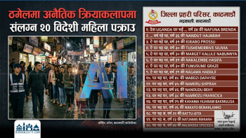 ठमेलमा अनैतिक क्रियाकलापमा संलग्न २० विदेशी महिला पक्राउ