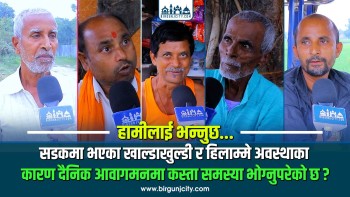 सडकमा भएका खाल्डाखुल्डी र हिलाम्मे अवस्थाका कारण दैनिक आवागमनमा कस्ता समस्या भोग्नुपरेको छ ?