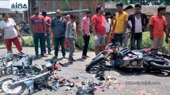 सर्लाहीमा सवारी दुर्घटना : दुई युवाको मृत्यु, दुई जना घाइते