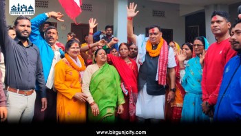 पिपरामा अनिल कुमार रुङटाको शक्ति प्रदर्शन, स्थानीयबाट भव्य स्वागत