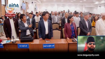 प्रधानमन्त्री बालेन शाहको राजीनामा माग गर्दै विपक्षी सांसदहरूको संसद्मा विरोध