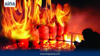 बाराको प्रसौनीमा ग्यास लिक भई आगलागी हुँदा एक जना घाइते