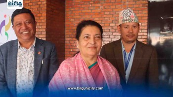 चीन भ्रमणका लागि आज प्रस्थान गर्दै पूर्वराष्ट्रपति भण्डारी