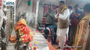 नेपाली कांग्रेसका उम्मेदवार अनिल रुंग्टाले पर्सा–१ मा चुनावी अभियान सुरु गरे