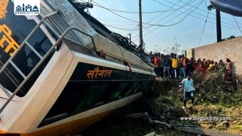 रौतहटमा यात्रुवाहक बस दुर्घटना, सबै यात्रु सुरक्षित