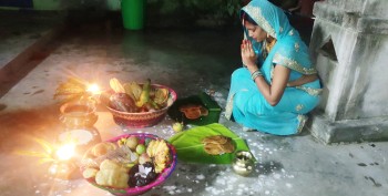 मधेशमा आज चौठचन्द्रको रौनक, चन्द्रमाको पूजा गरिँदै