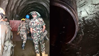 चिलिमेको सुरुङमा ६ जना फसेको आशंका, उद्धारका लागि खोजी तीव्र