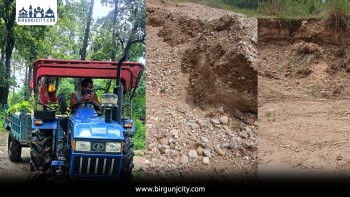 जमुनी खोलादेखि फोरलेनसम्म नदीजन्य पदार्थको दोहन, दैनिक ५०–६० ट्र्याक्टर निकासी