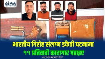 सिरहाको बेल्हाकट्टी डकैती प्रकरणमा ११ जना कारागार चलान, भारतीय गिरोह संलग्नता खुलासा