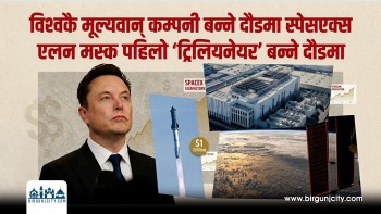 विश्वकै मूल्यवान् कम्पनी बन्ने दौडमा स्पेसएक्स, एलन मस्क पहिलो ‘ट्रिलियनेयर’ बन्ने दौडमा | Elon Musk (भिडियो रिपोर्ट)