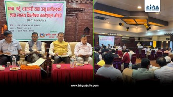 वीरगंजमा बालीको लाभ लागत विश्लेषण कार्यशाला गोष्ठी सम्पन्न, नीति निर्माणमा सुझाव समेटिने