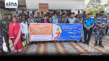वीरगंज–रक्सौल मितेरीपुल क्षेत्रमा लागू औषधविरुद्ध सचेतना कार्यक्रम सम्पन्न