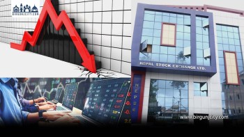 नेप्सेमा निरन्तर गिरावट, चार दिनदेखि बजार ओरालो