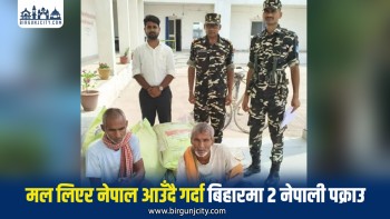भारतीय बजारबाट मल ल्याउँदै गरेका दुई नेपाली नागरिक पक्राउ