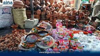 तिहार र छठ नजिकिएसँगै राजविराजमा माटो र बाँसका सामग्रीको व्यापार बढ्यो