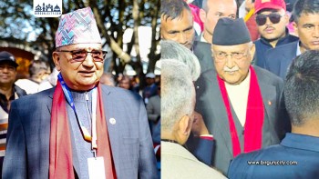 एमाले ११औँ महाधिवेशन: अध्यक्ष पदमा ओली र पोखरेलको उम्मेदवारी दर्ता