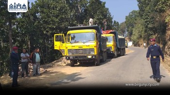 ओभरलोड टिपर नियन्त्रणमा ट्राफिक प्रहरीको कडाइ, ढुवानीमा कमी