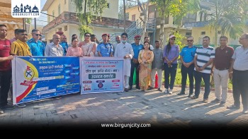 सामुदायिक प्रहरी केन्द्रमा आरओ वाटर फिल्टर कूलर जडान