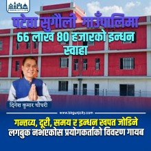 पटेर्वा सुगौलीमा ६६ लाखभन्दा बढी खर्च, सवारी साधनगत छैन् विवरण