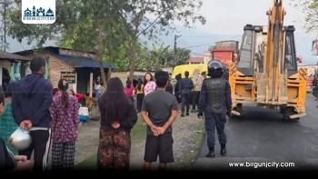 फेवाताल संरक्षण अभियान : पोखरा महानगरद्वारा अवैध टहरा हटाउने कार्य सुरु