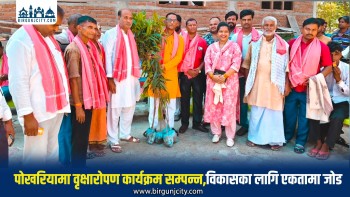पोखरियामा वृक्षारोपण कार्यक्रम सम्पन्न, हनुमान मन्दिर परिसरलाई धार्मिक–पर्यटकीय गन्तव्य बनाउने प्रतिबद्धता