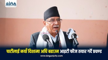 पार्टी सुदृढीकरणका लागि ‘आईटी फौज’ निर्माण आवश्यक : प्रचण्ड