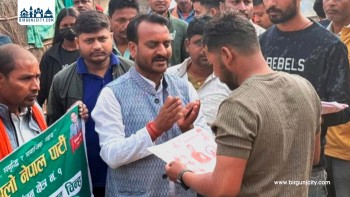 जगरनाथपुरमा उज्यालो नेपालको घरदैलो अभियान: रामकिशोर सिंह (पराग)लाई फूलमालासहित भव्य स्वागत