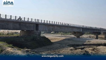 रौतहटको टिकुलियाघाट पुल निर्माण अन्तिम चरणमा, चैतसम्म सक्ने लक्ष्य