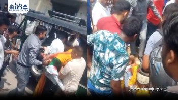 वीरगंजमा निर्माणाधीन भवनको पिलर खस्दा महिला मजदुर गम्भीर घाइते