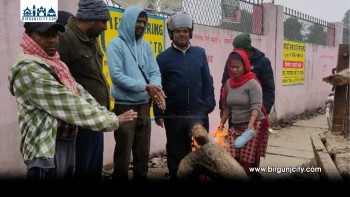 सप्तरीमा अत्यधिक जाडो : राजविराज नगरपालिकाद्वारा निःशुल्क दाउरा वितरण