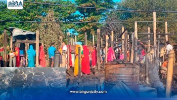 सप्तरीमा भीषण आगलागी, पासवान टोलका १३ घर खरानी