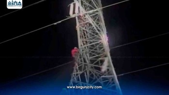 सर्लाहीमा प्रसारण लाइनको टावरमा चढेकी किशोरीको ४ घण्टापछि उद्धार