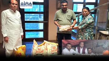 पोखरिया बनकटवा टोलमा क्यान्सर पीडितलाई खाद्यान्न र कम्बल वितरण